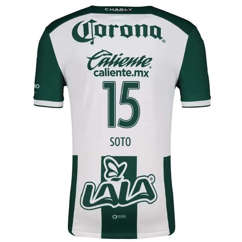 Danxen Niño Camiseta Stephanie Soto #15 Verde Blanco 1ª Equipación 2024/25 La Camisa