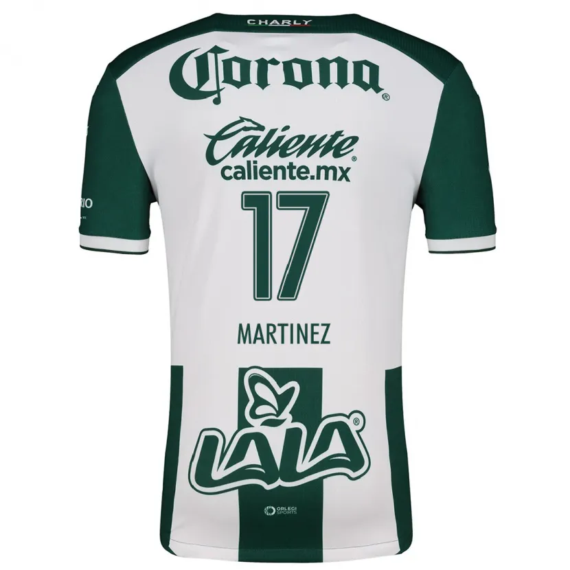 Danxen Niño Camiseta Marianne Martínez #17 Verde Blanco 1ª Equipación 2024/25 La Camisa