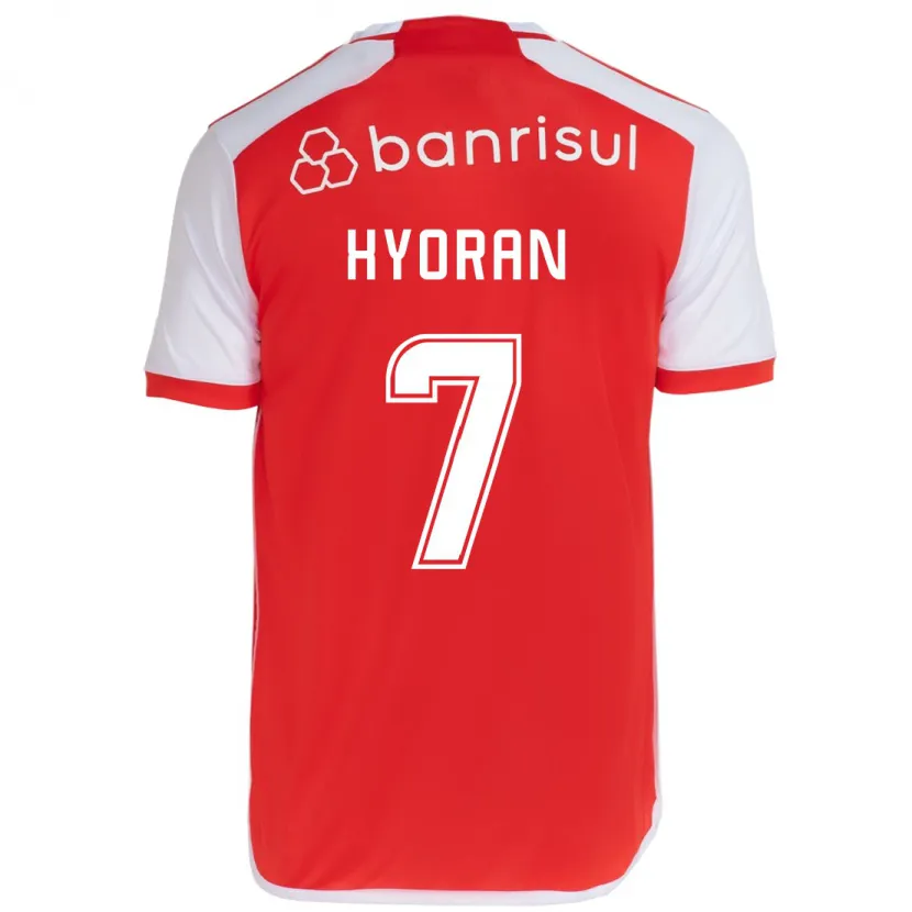 Danxen Niño Camiseta Hyoran #7 Rojo Blanco 1ª Equipación 2024/25 La Camisa