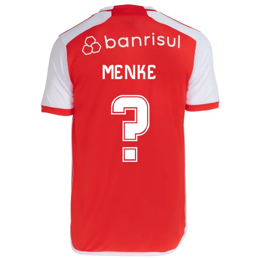 Danxen Niño Camiseta Henrique Menke #0 Rojo Blanco 1ª Equipación 2024/25 La Camisa