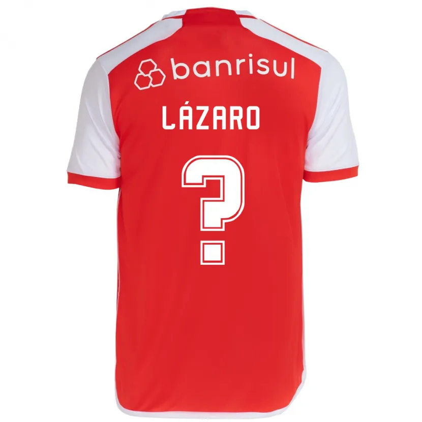 Danxen Niño Camiseta Lázaro #0 Rojo Blanco 1ª Equipación 2024/25 La Camisa