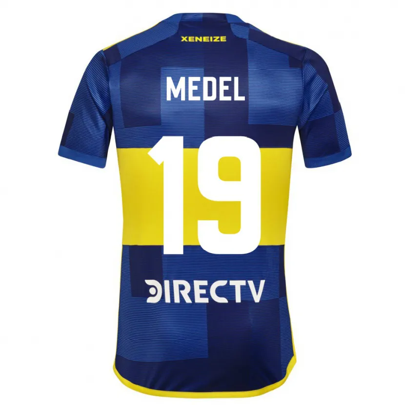 Danxen Niño Camiseta Gary Medel #19 Azul Amarillo 1ª Equipación 2024/25 La Camisa