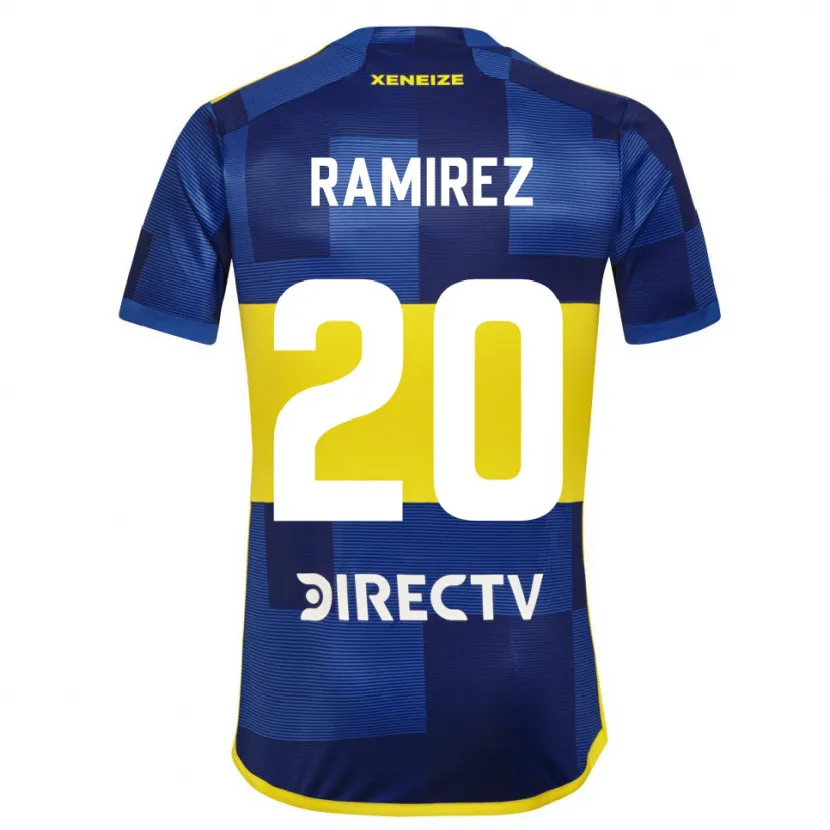 Danxen Niño Camiseta Juan Ramírez #20 Azul Amarillo 1ª Equipación 2024/25 La Camisa