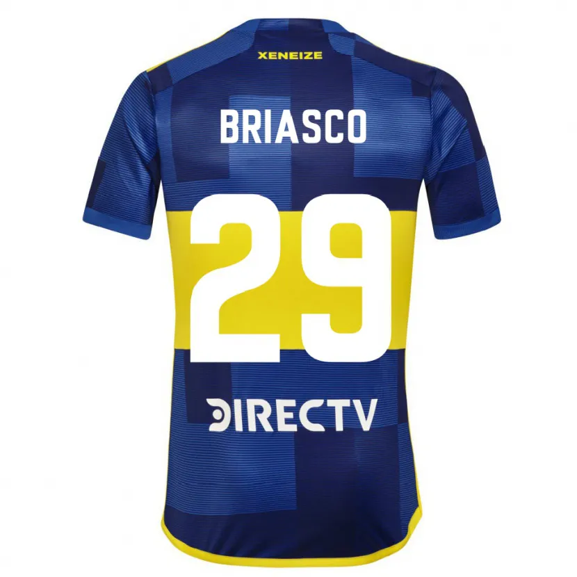 Danxen Niño Camiseta Norberto Briasco #29 Azul Amarillo 1ª Equipación 2024/25 La Camisa