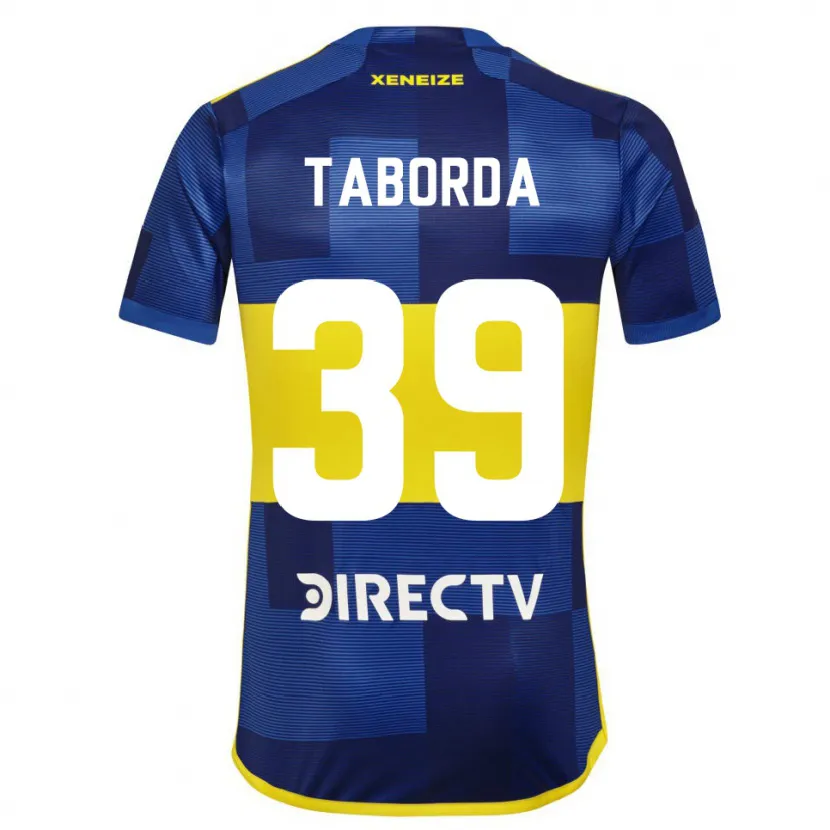 Danxen Niño Camiseta Vicente Taborda #39 Azul Amarillo 1ª Equipación 2024/25 La Camisa