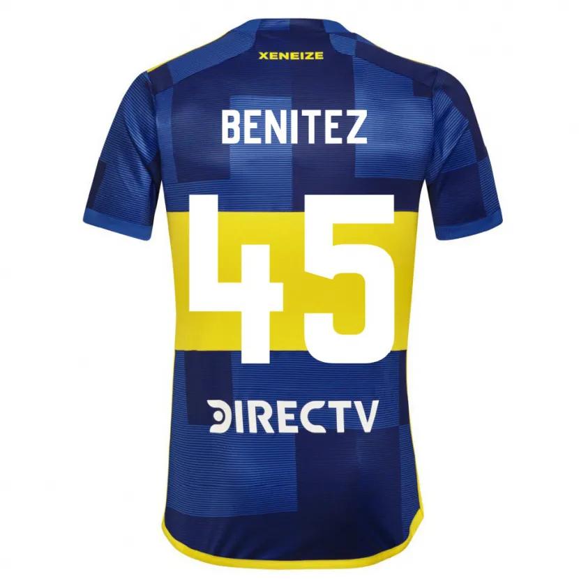 Danxen Niño Camiseta Mauricio Benítez #45 Azul Amarillo 1ª Equipación 2024/25 La Camisa