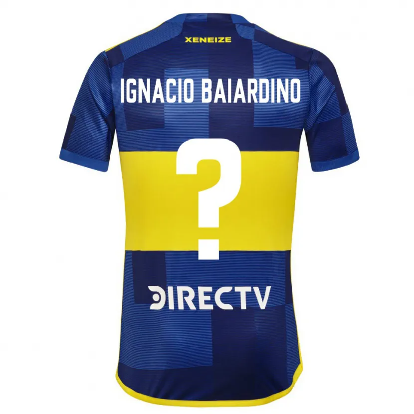 Danxen Niño Camiseta Juan Ignacio Baiardino #0 Azul Amarillo 1ª Equipación 2024/25 La Camisa