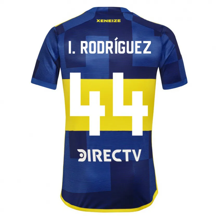 Danxen Niño Camiseta Ignacio Rodríguez #44 Azul Amarillo 1ª Equipación 2024/25 La Camisa