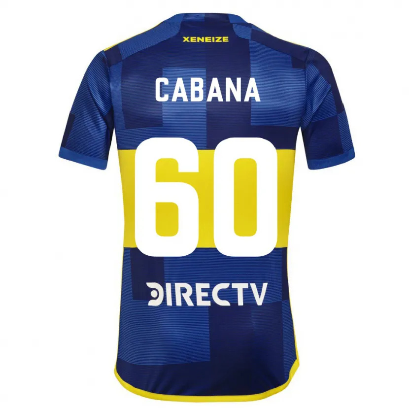 Danxen Niño Camiseta Juan Pablo Cabaña #60 Azul Amarillo 1ª Equipación 2024/25 La Camisa