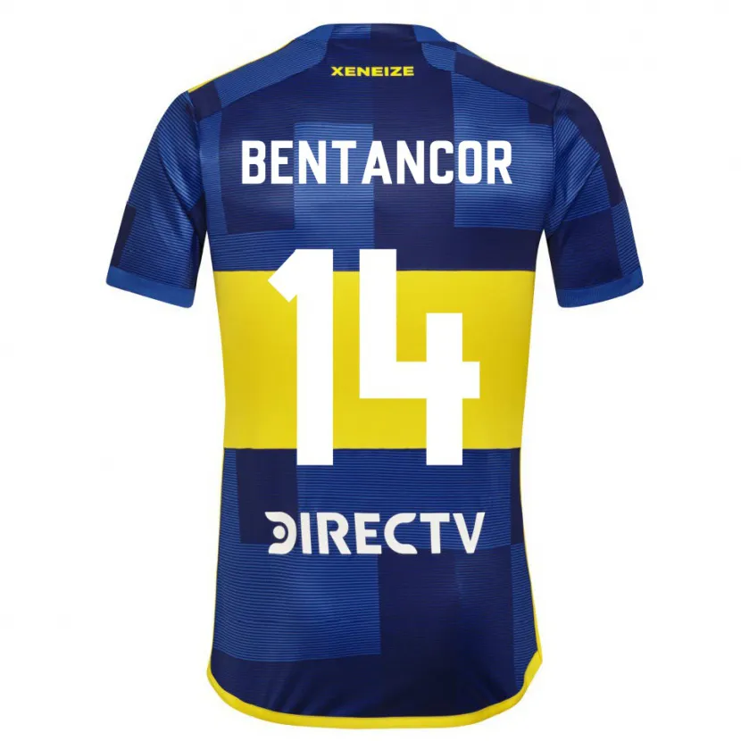 Danxen Niño Camiseta Thomás Bentancor #14 Azul Amarillo 1ª Equipación 2024/25 La Camisa