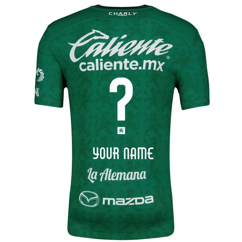 Danxen Niño Camiseta Su Nombre #0 Verde Blanco 1ª Equipación 2024/25 La Camisa