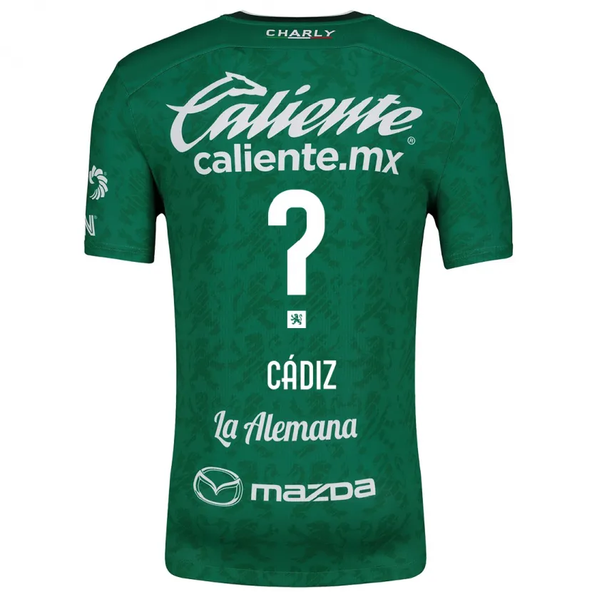 Danxen Niño Camiseta Jhonder Cádiz #0 Verde Blanco 1ª Equipación 2024/25 La Camisa