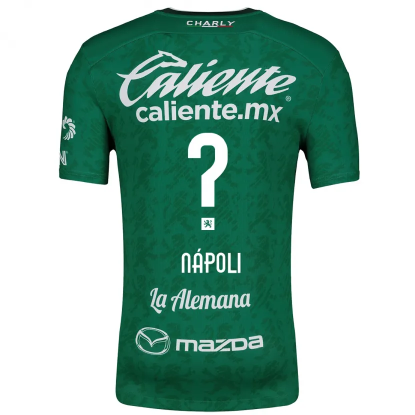 Danxen Niño Camiseta Gonzalo Nápoli #0 Verde Blanco 1ª Equipación 2024/25 La Camisa