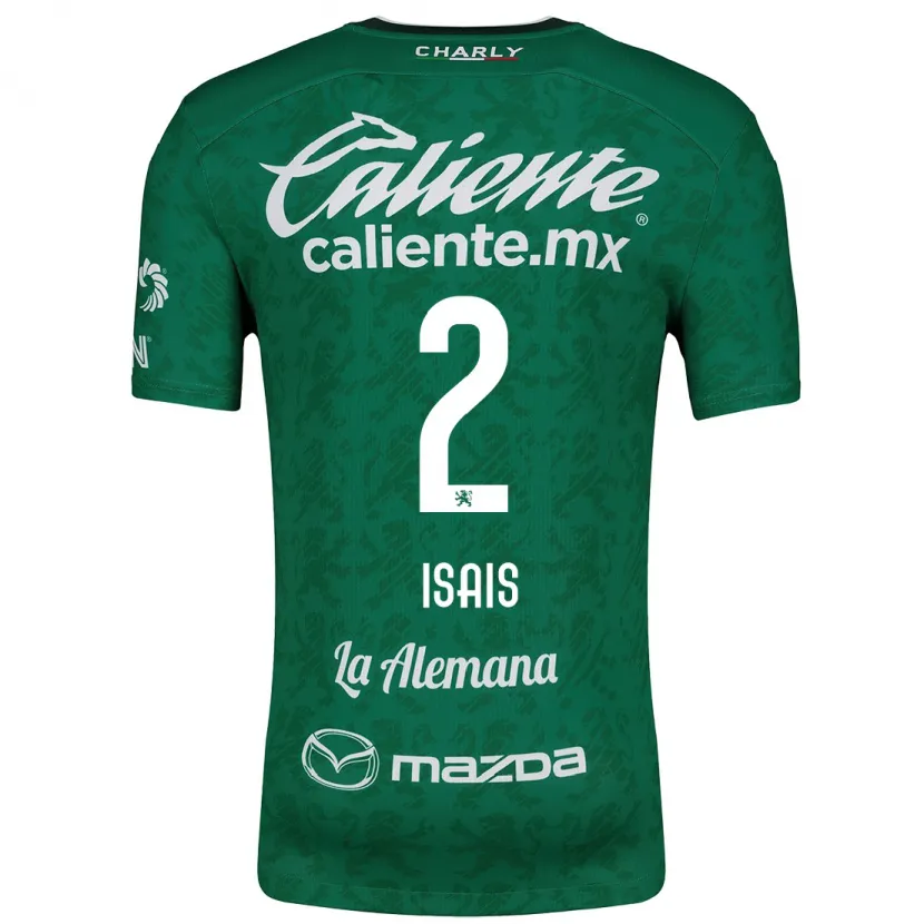 Danxen Niño Camiseta Mauricio Isaís #2 Verde Blanco 1ª Equipación 2024/25 La Camisa