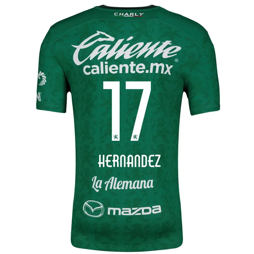 Danxen Niño Camiseta Daniel Hernández #17 Verde Blanco 1ª Equipación 2024/25 La Camisa