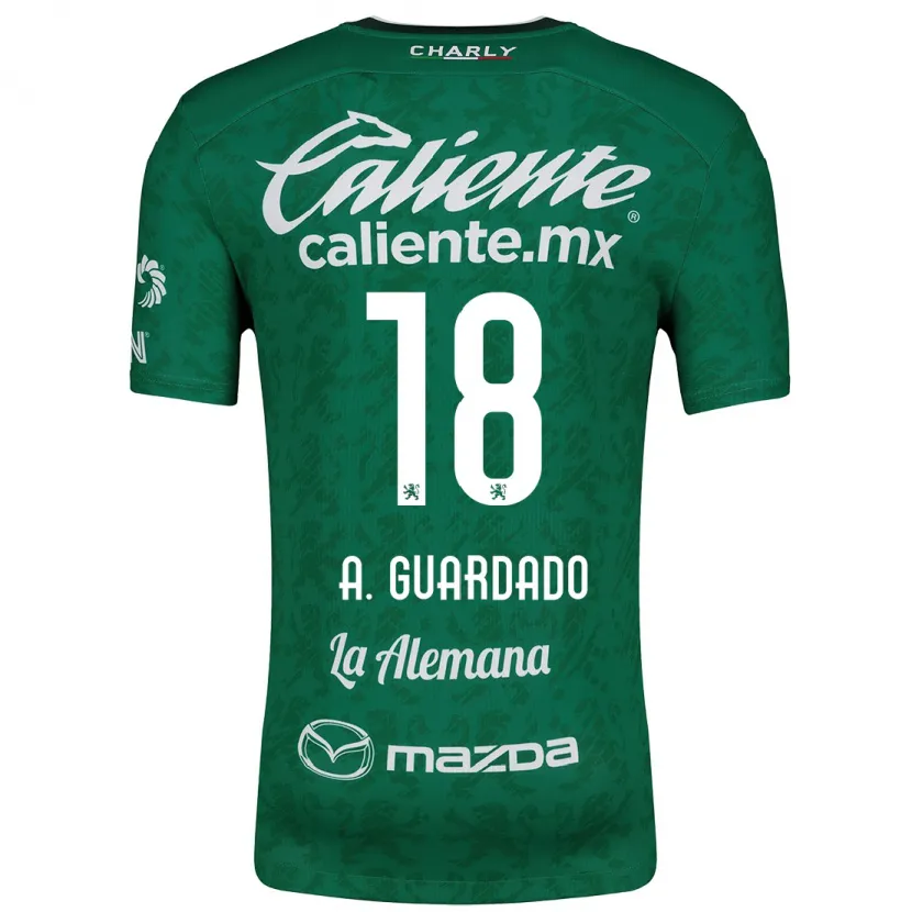 Danxen Niño Camiseta Andrés Guardado #18 Verde Blanco 1ª Equipación 2024/25 La Camisa