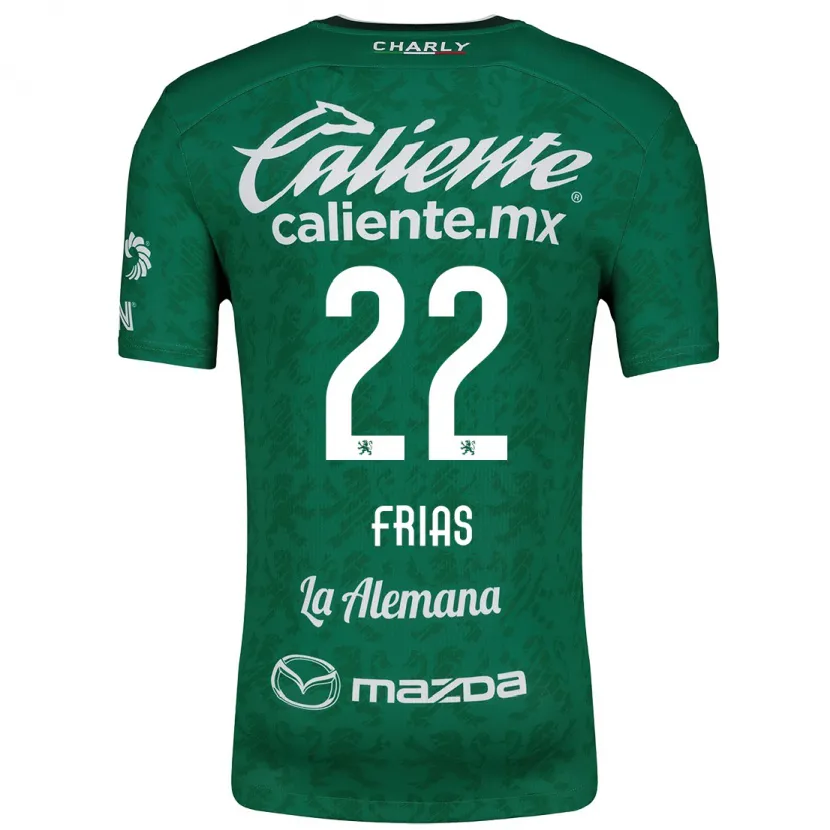 Danxen Niño Camiseta Adonis Frías #22 Verde Blanco 1ª Equipación 2024/25 La Camisa