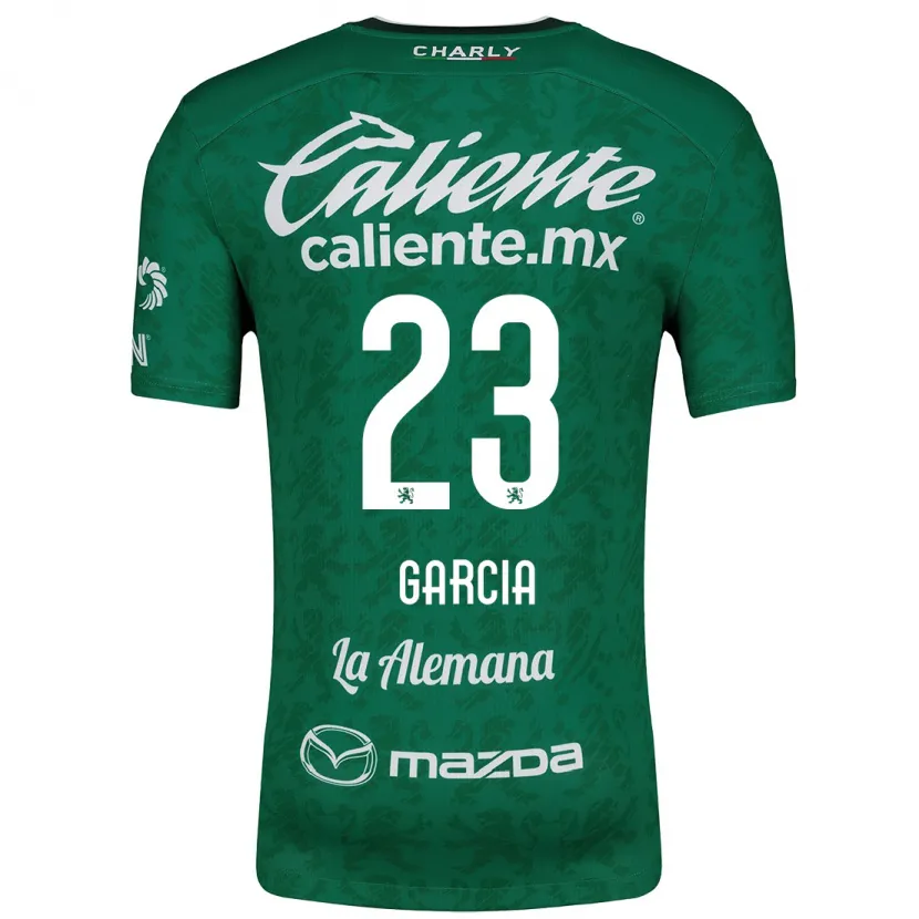 Danxen Niño Camiseta Óscar García #23 Verde Blanco 1ª Equipación 2024/25 La Camisa