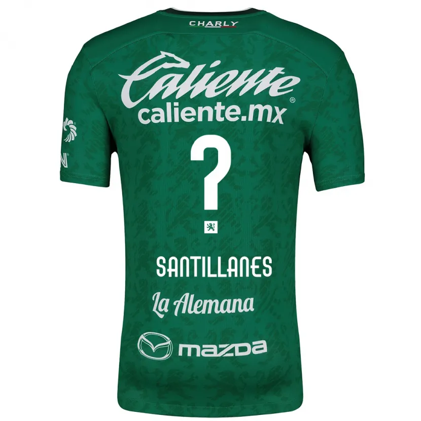 Danxen Niño Camiseta Antonio Santillanes #0 Verde Blanco 1ª Equipación 2024/25 La Camisa