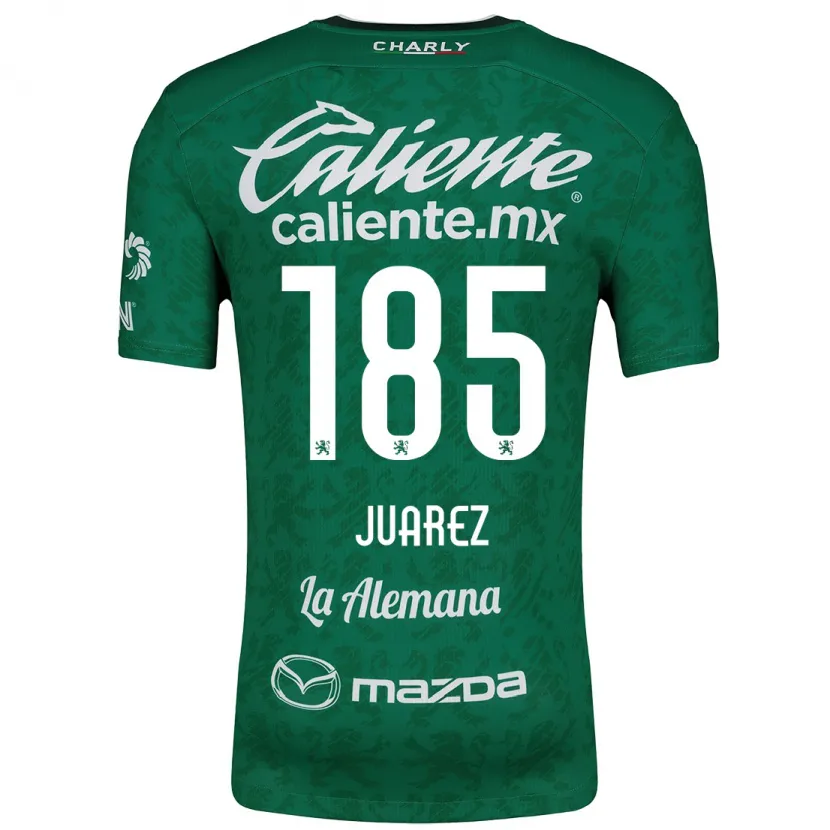 Danxen Niño Camiseta Moisés Juárez #185 Verde Blanco 1ª Equipación 2024/25 La Camisa