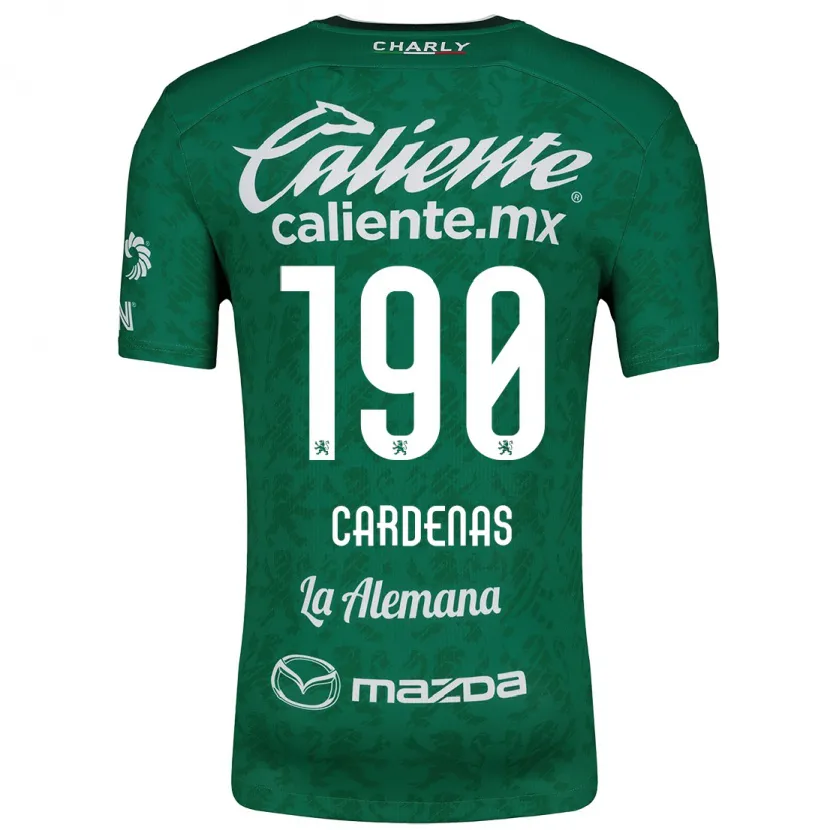 Danxen Niño Camiseta Emilio Cárdenas #190 Verde Blanco 1ª Equipación 2024/25 La Camisa