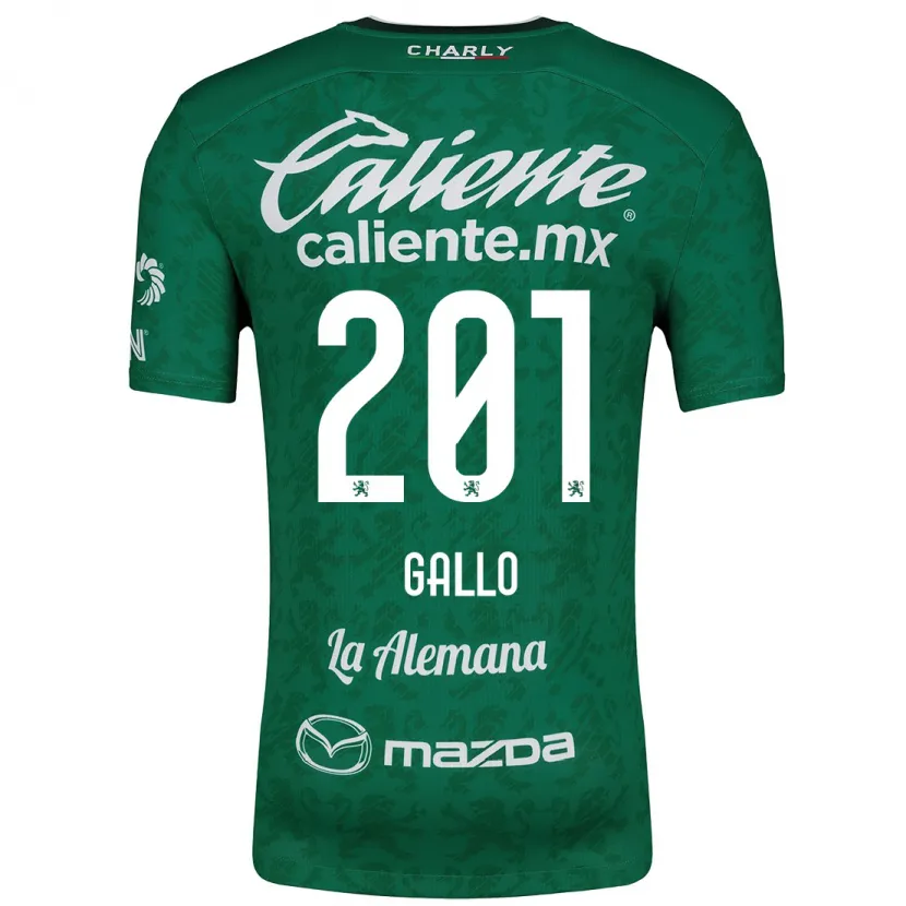 Danxen Niño Camiseta Andrés Gallo #201 Verde Blanco 1ª Equipación 2024/25 La Camisa