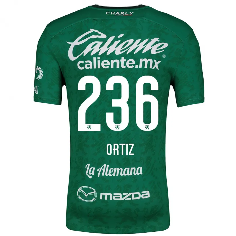 Danxen Niño Camiseta Youssef Ortiz #236 Verde Blanco 1ª Equipación 2024/25 La Camisa