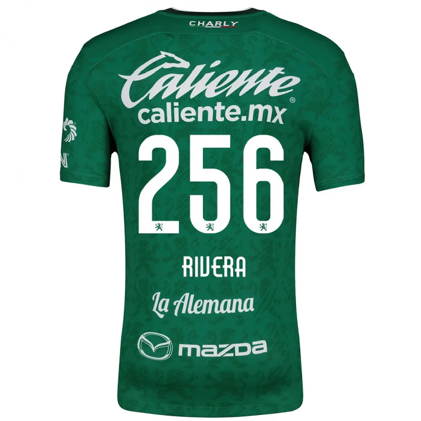 Danxen Niño Camiseta Fernando Rivera #256 Verde Blanco 1ª Equipación 2024/25 La Camisa