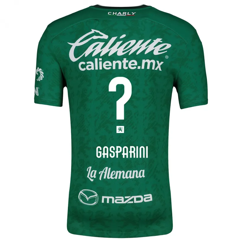 Danxen Niño Camiseta Joaquín Gasparini #0 Verde Blanco 1ª Equipación 2024/25 La Camisa