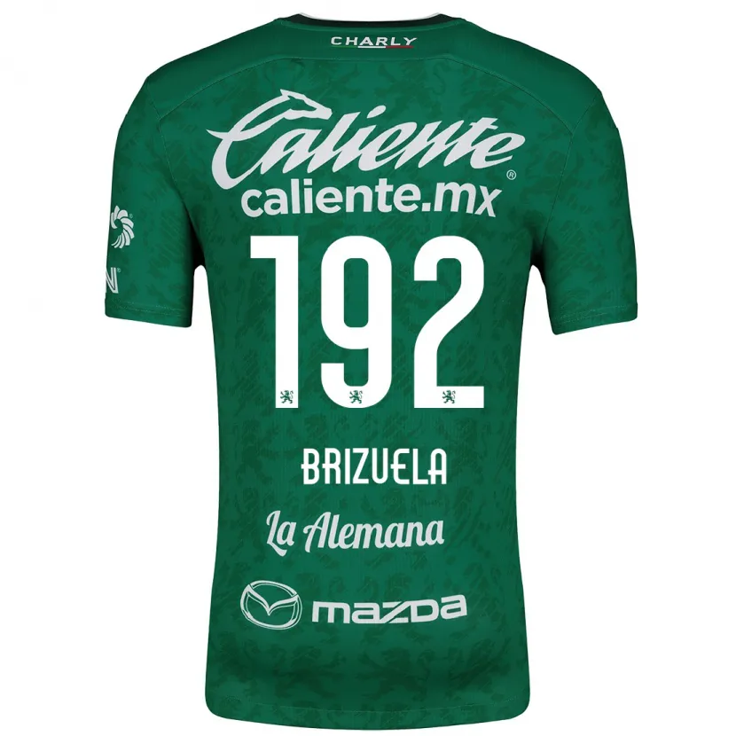 Danxen Niño Camiseta Juan Brizuela #192 Verde Blanco 1ª Equipación 2024/25 La Camisa