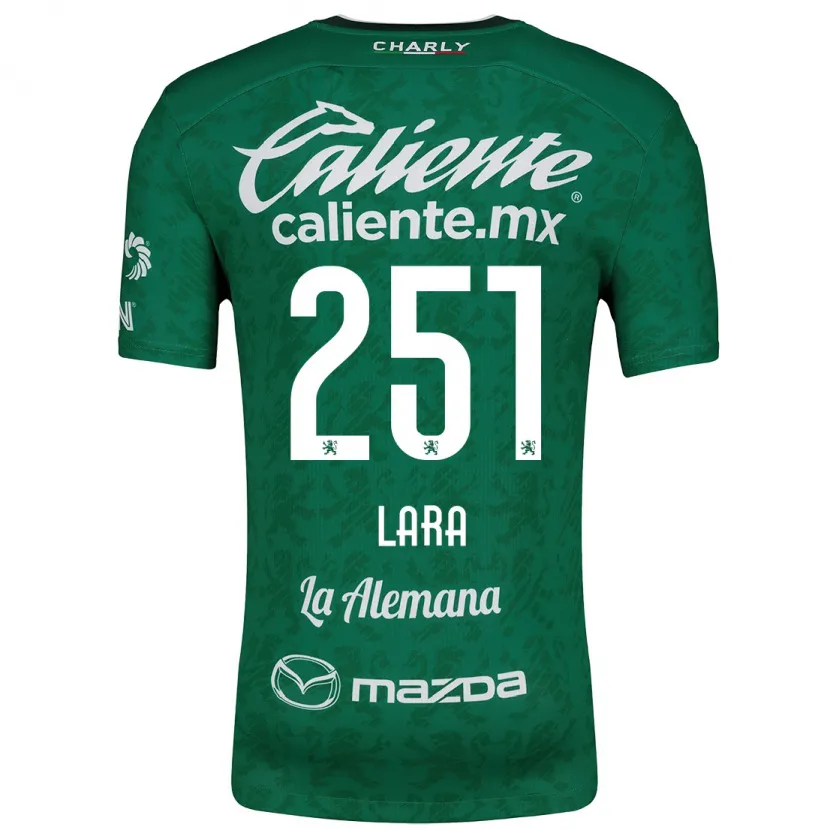 Danxen Niño Camiseta Tristán Lara #251 Verde Blanco 1ª Equipación 2024/25 La Camisa