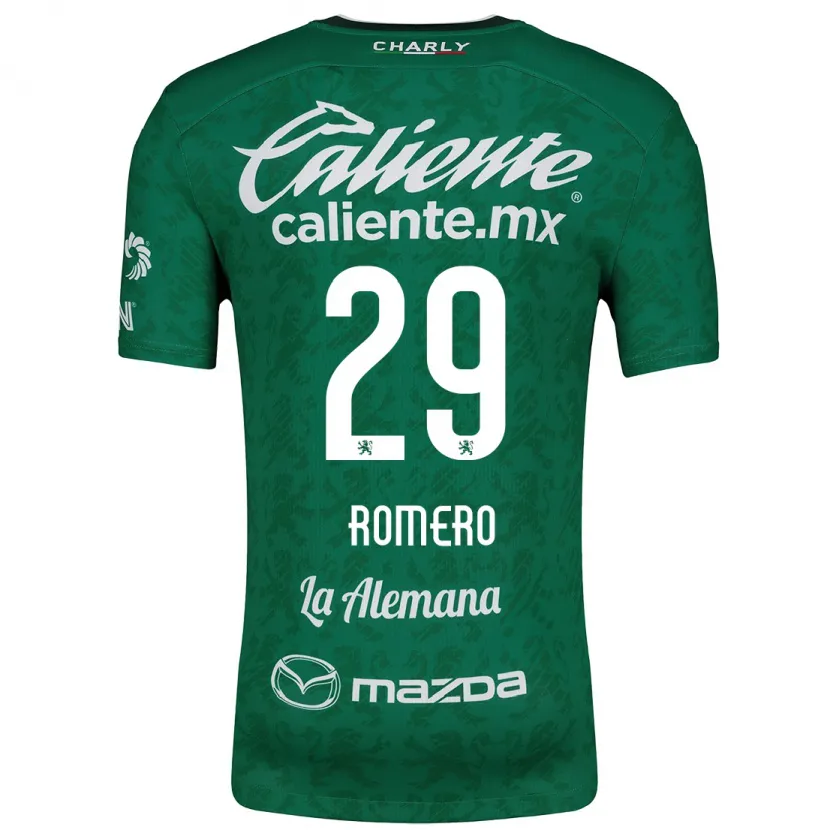 Danxen Niño Camiseta Lucas Romero #29 Verde Blanco 1ª Equipación 2024/25 La Camisa