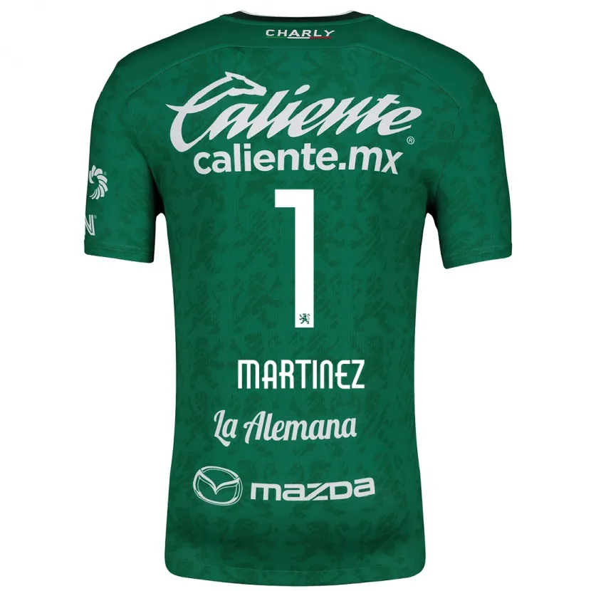 Danxen Niño Camiseta Angeles Martínez #1 Verde Blanco 1ª Equipación 2024/25 La Camisa