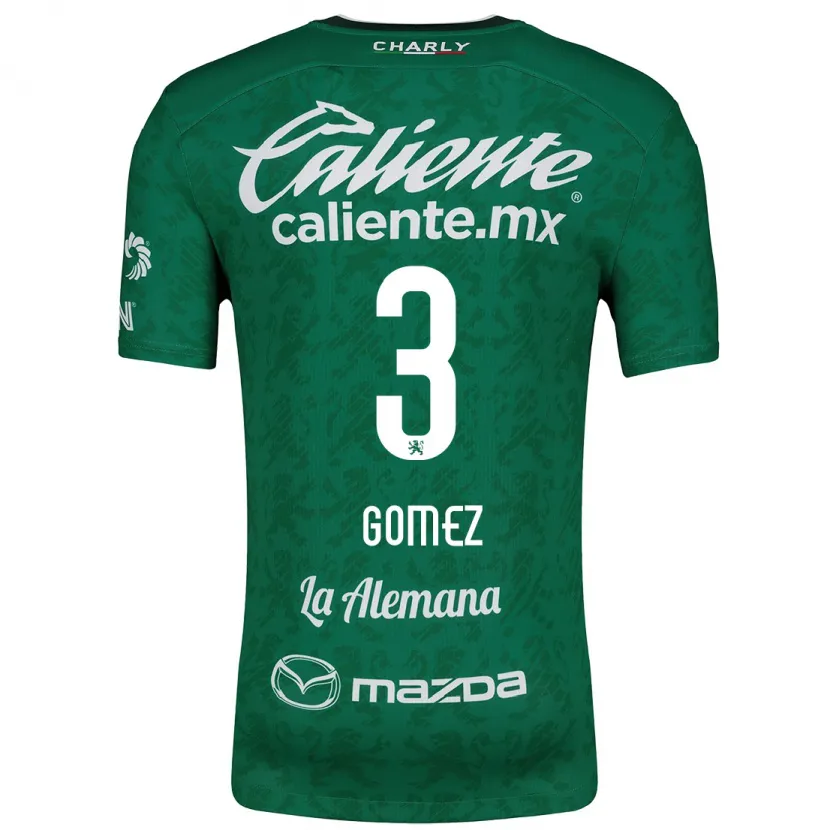 Danxen Niño Camiseta Karen Gómez #3 Verde Blanco 1ª Equipación 2024/25 La Camisa