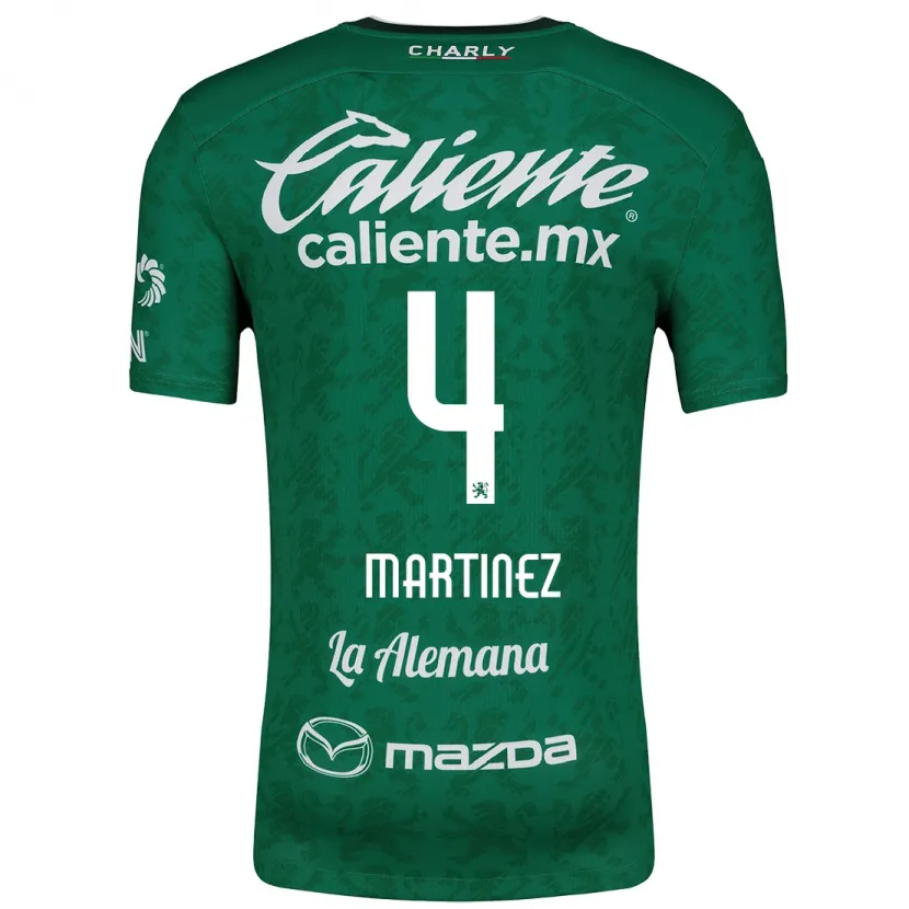 Danxen Niño Camiseta Mitzi Martínez #4 Verde Blanco 1ª Equipación 2024/25 La Camisa