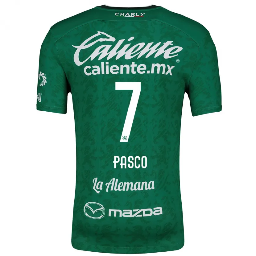 Danxen Niño Camiseta Madeleine Pasco #7 Verde Blanco 1ª Equipación 2024/25 La Camisa