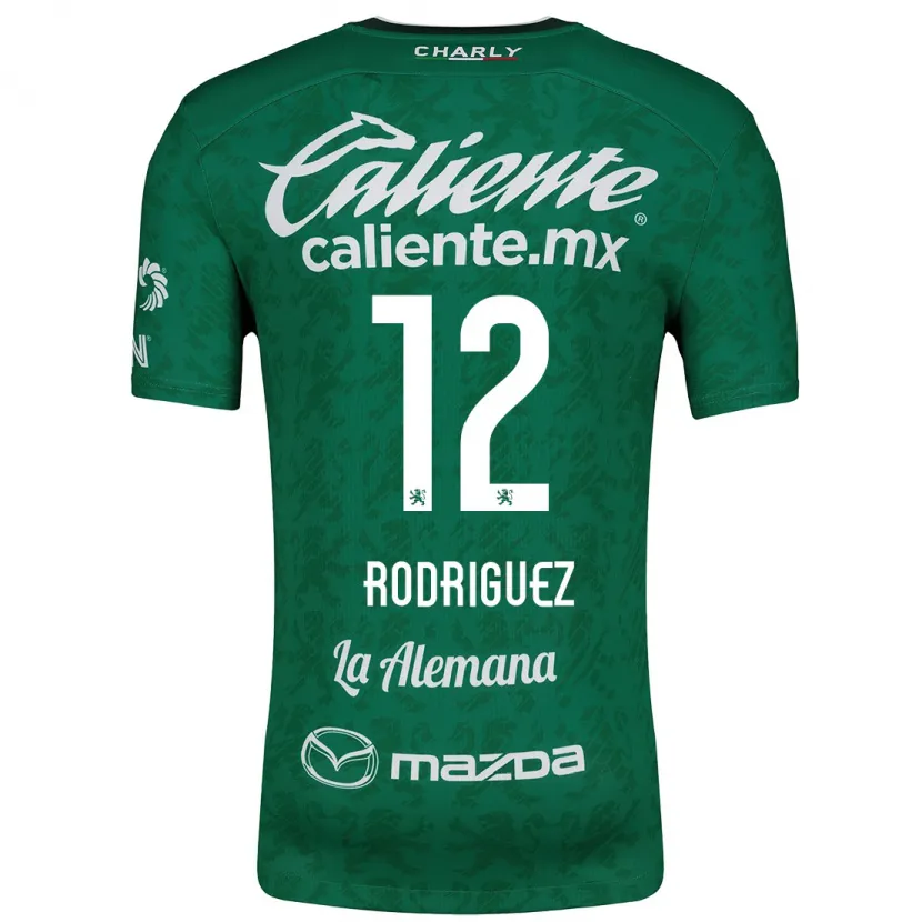 Danxen Niño Camiseta Lixy Rodríguez #12 Verde Blanco 1ª Equipación 2024/25 La Camisa