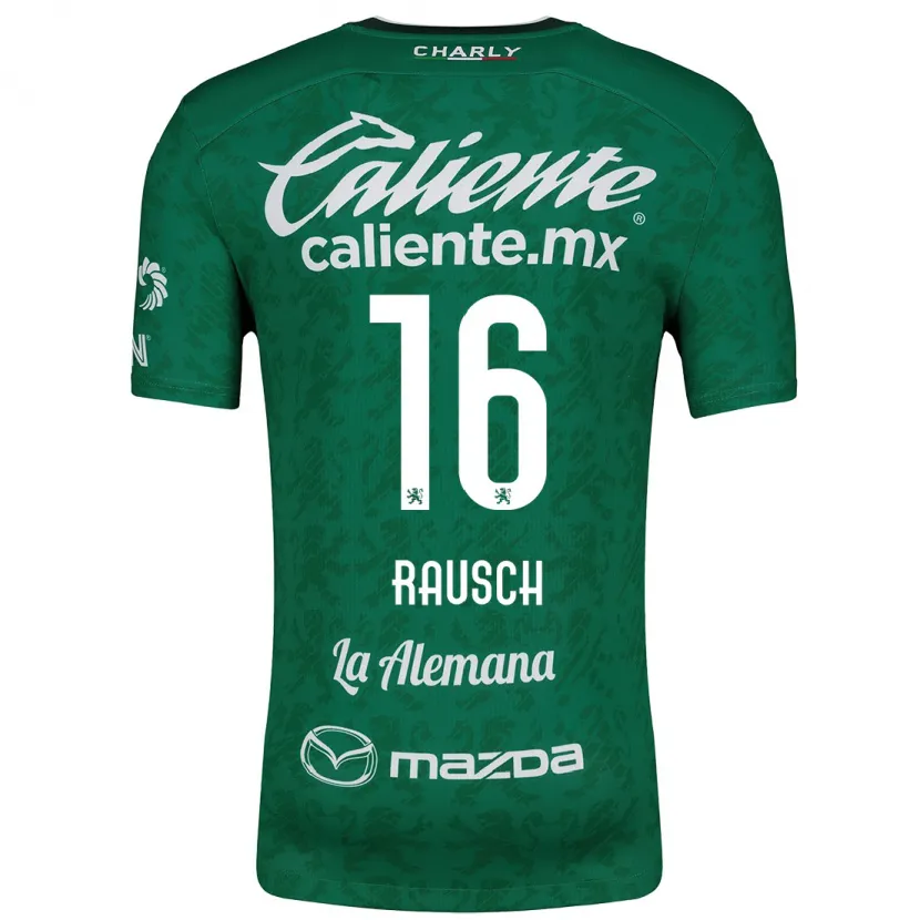 Danxen Niño Camiseta Mayalu Rausch #16 Verde Blanco 1ª Equipación 2024/25 La Camisa