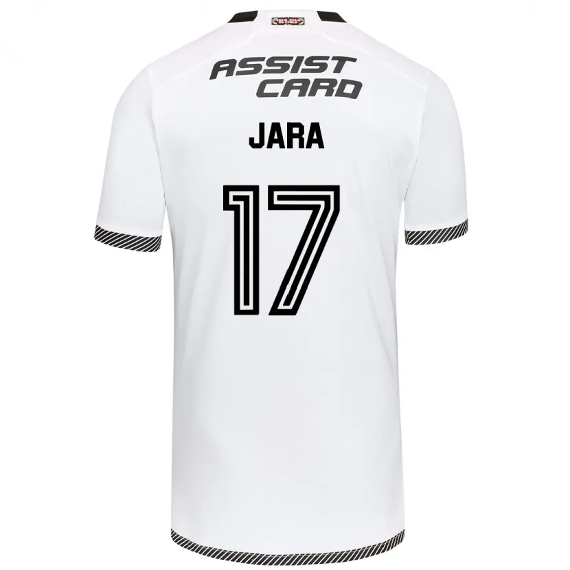 Danxen Niño Camiseta Ignacio Jara #17 Blanco Negro 1ª Equipación 2024/25 La Camisa