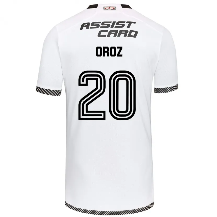 Danxen Niño Camiseta Alexander Oroz #20 Blanco Negro 1ª Equipación 2024/25 La Camisa