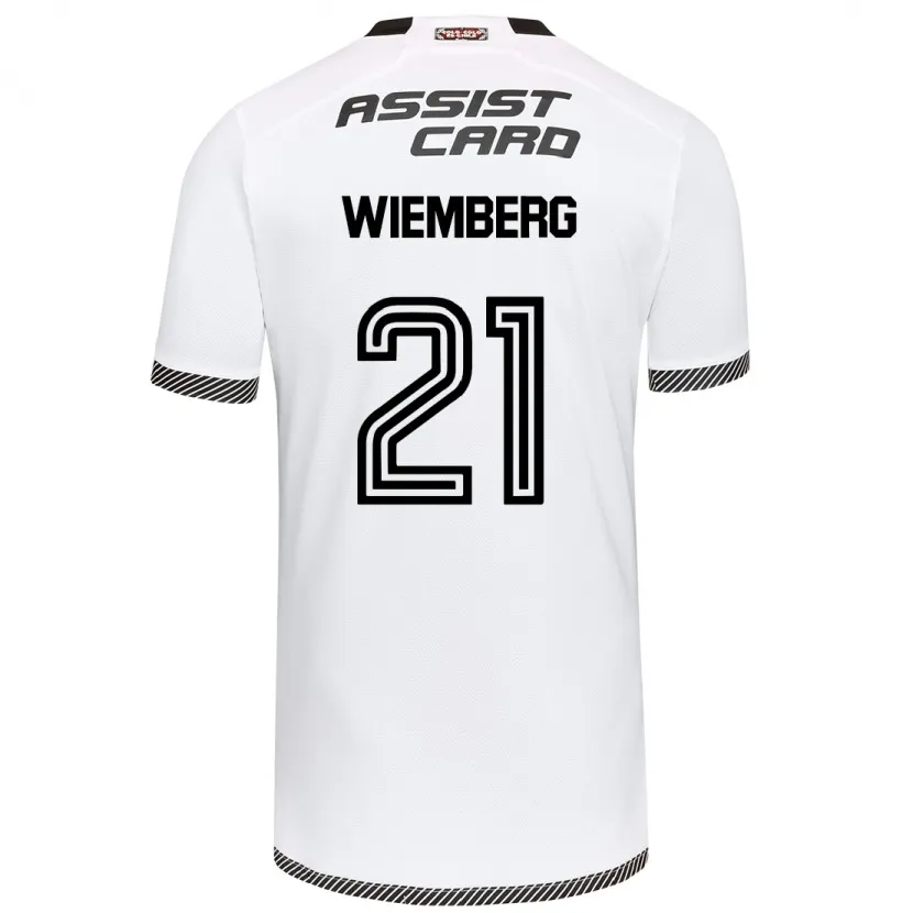 Danxen Niño Camiseta Erick Wiemberg #21 Blanco Negro 1ª Equipación 2024/25 La Camisa