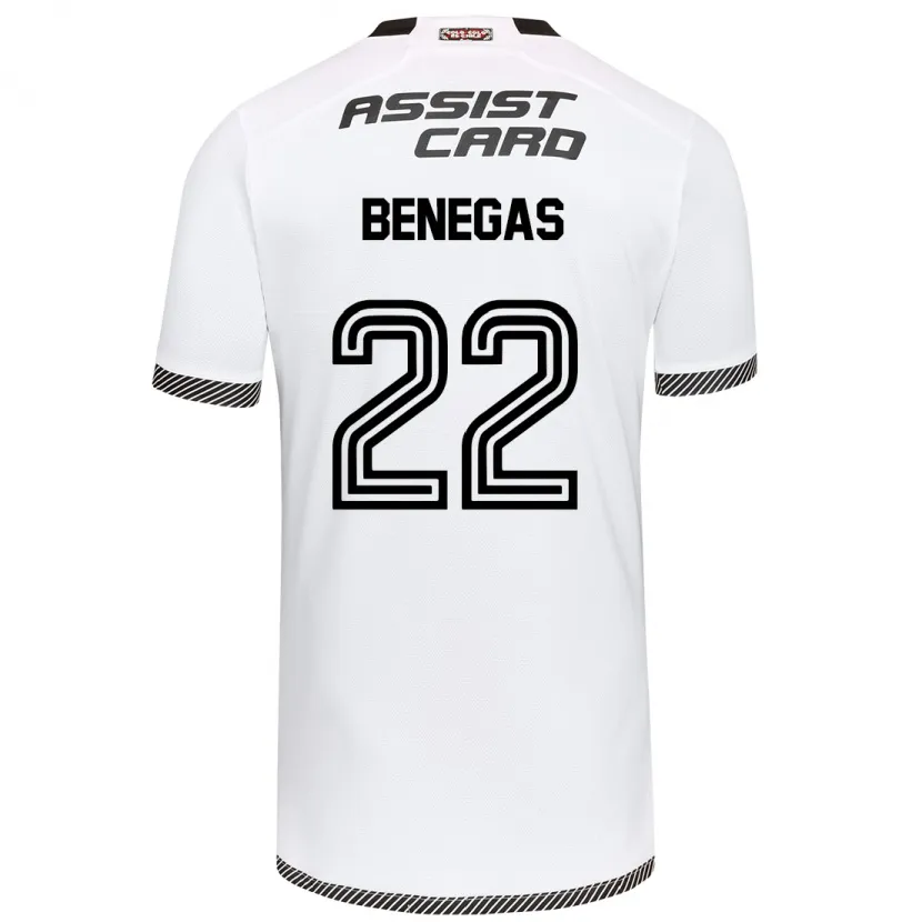 Danxen Niño Camiseta Leandro Benegas #22 Blanco Negro 1ª Equipación 2024/25 La Camisa