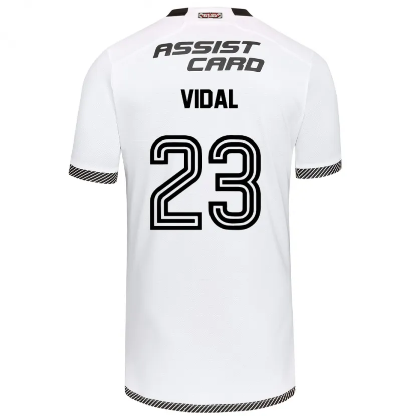 Danxen Niño Camiseta Arturo Vidal #23 Blanco Negro 1ª Equipación 2024/25 La Camisa