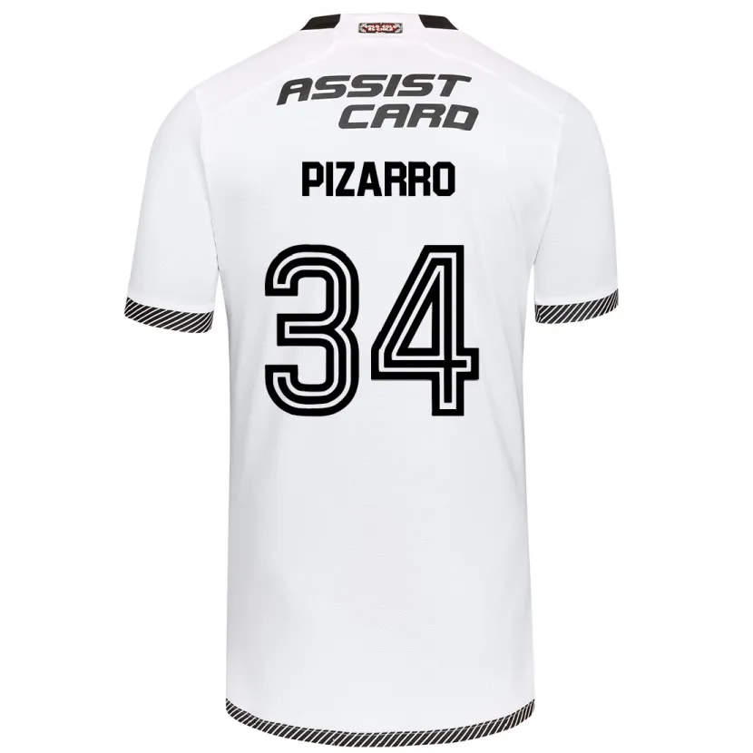 Danxen Niño Camiseta Vicente Pizarro #34 Blanco Negro 1ª Equipación 2024/25 La Camisa