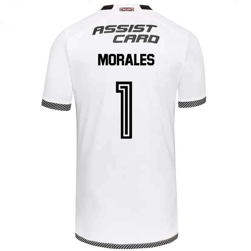 Danxen Niño Camiseta Benjamin Morales #1 Blanco Negro 1ª Equipación 2024/25 La Camisa