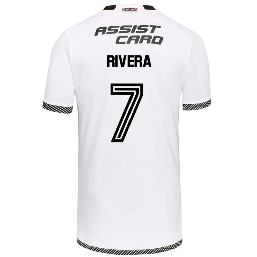 Danxen Niño Camiseta Francisco Rivera #7 Blanco Negro 1ª Equipación 2024/25 La Camisa