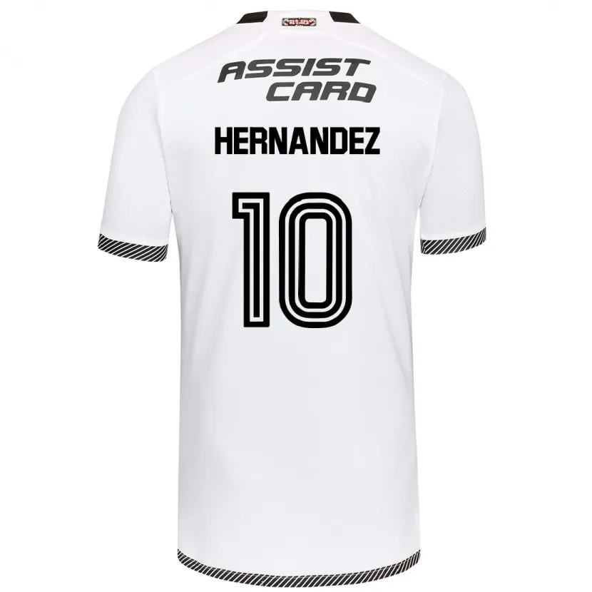 Danxen Niño Camiseta Leandro Hernández #10 Blanco Negro 1ª Equipación 2024/25 La Camisa