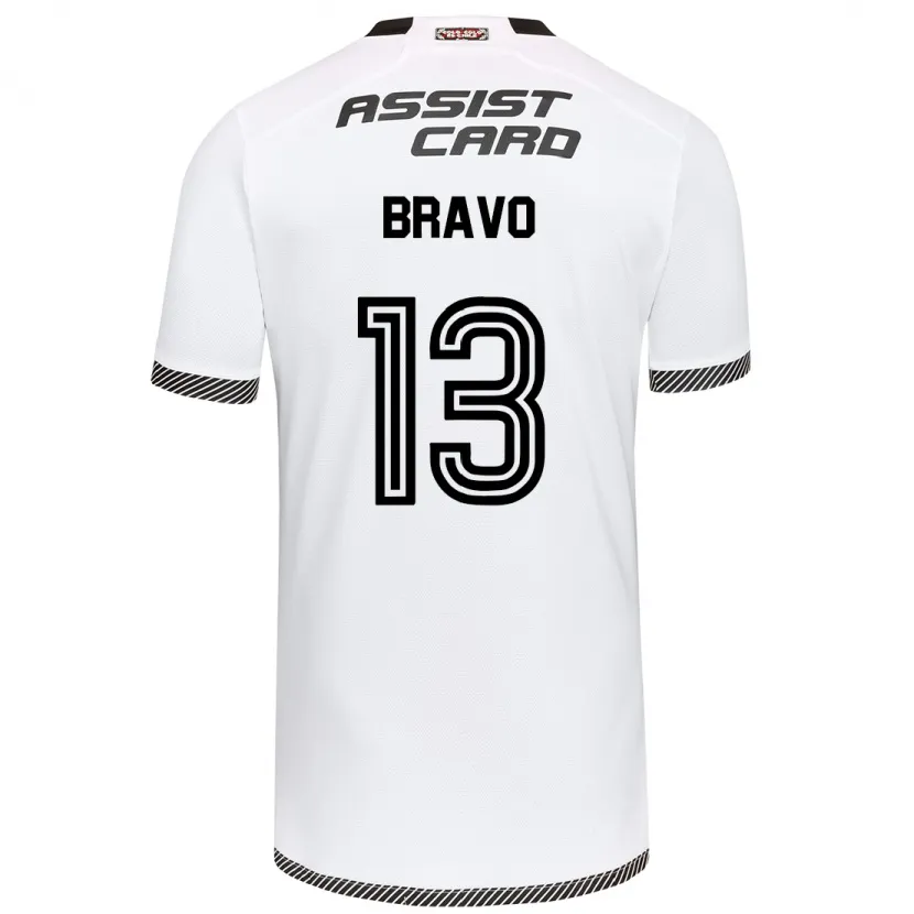 Danxen Niño Camiseta Santiago Bravo #13 Blanco Negro 1ª Equipación 2024/25 La Camisa