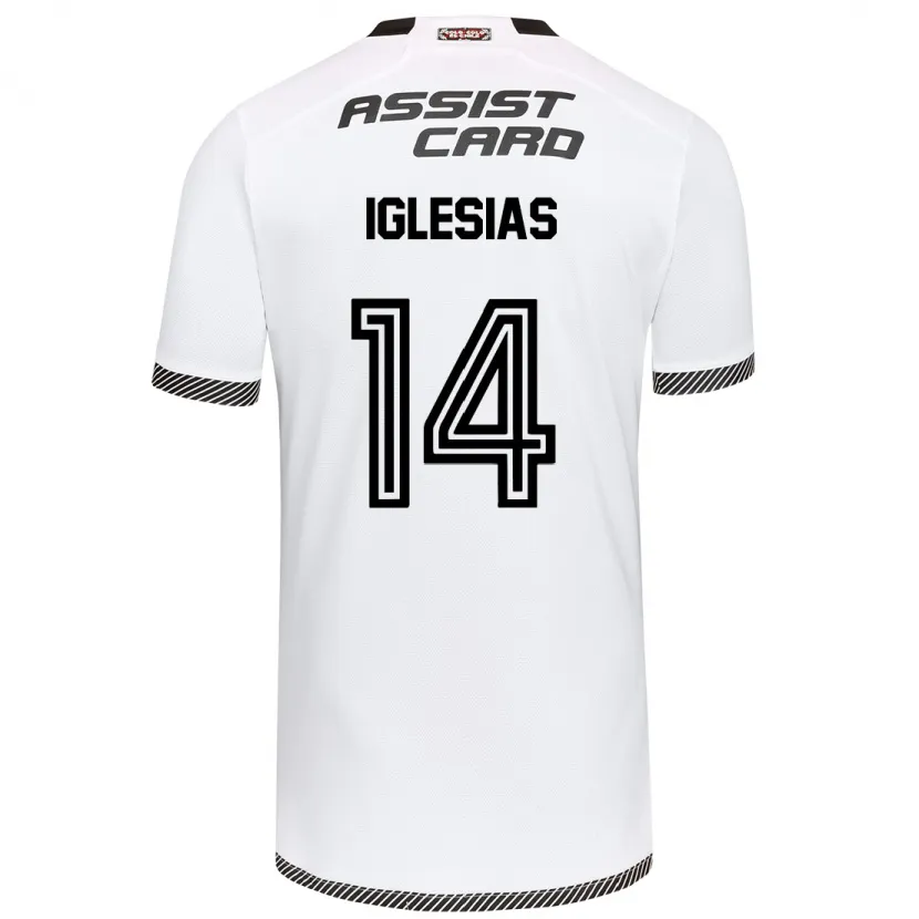 Danxen Niño Camiseta Luciano Iglesias #14 Blanco Negro 1ª Equipación 2024/25 La Camisa