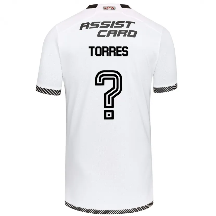 Danxen Niño Camiseta Bruno Torres #0 Blanco Negro 1ª Equipación 2024/25 La Camisa